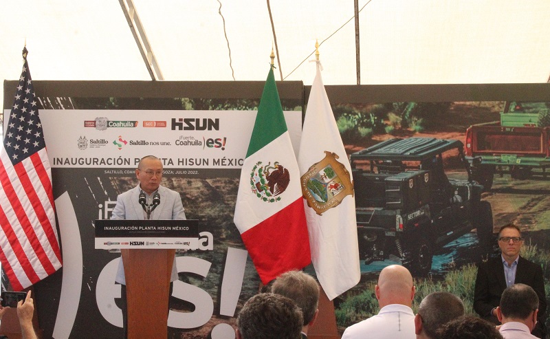 Hisun inaugurates its plant in Coahuila; increase the competitiveness of the automotive industry
