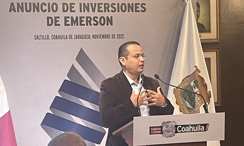Emerson announces double investment in Coahuila; manufacture compressors for air conditioning