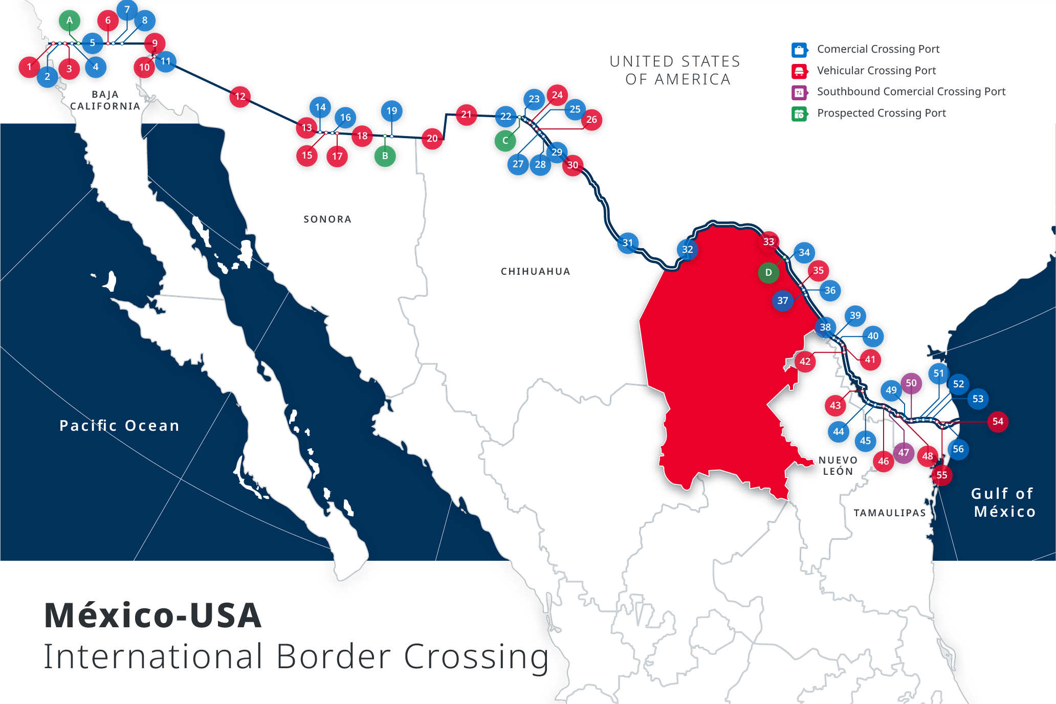 Key Border Infrastructure Development The Information Platform To Invest in Mexico.