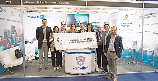 Chihuahua present at the most important aerospace international fair worldwide
