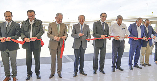 140.4 million pesos were invested in the Logistik distributor road