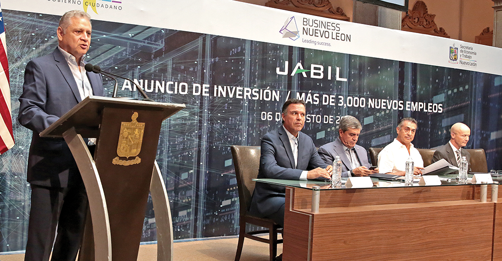 Jabil announces investment in Nuevo Leon