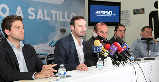 Aeromar “lands” in Saltillo to strengthen the economic development