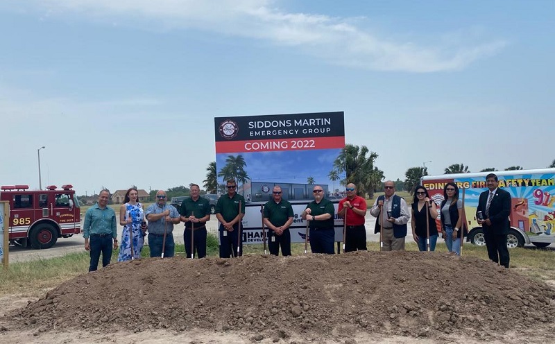 Construction ground-breaking ceremony for Siddons-Martin Emergency Group in Texas