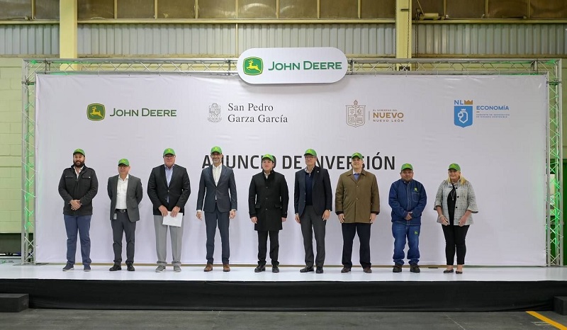 John Deere invests in two new production lines for agriculture and construction in Nuevo León