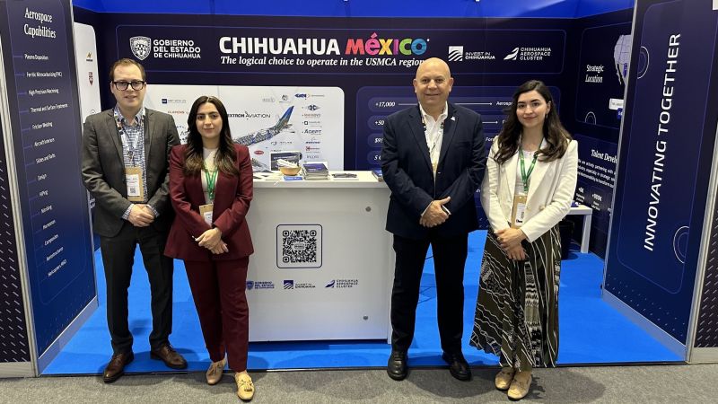 Chihuahua Aerospace Cluster Expands Global Outreach at Aircraft Interiors Expo in Hamburg, Germany